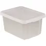 CURVER Essentials Boîte de rangement transparente 16L avec couvercle, 30x39x21 cm