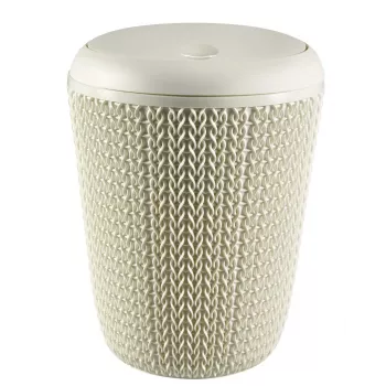 CURVER Knit Corbeille de salle de bain ronde 7L blanche