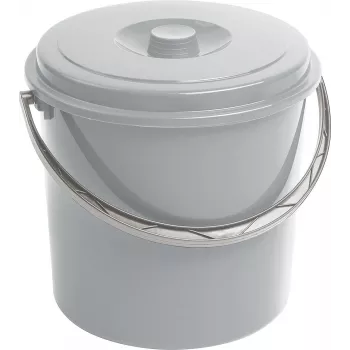 CURVER seau avec couvercle 16 L gris
