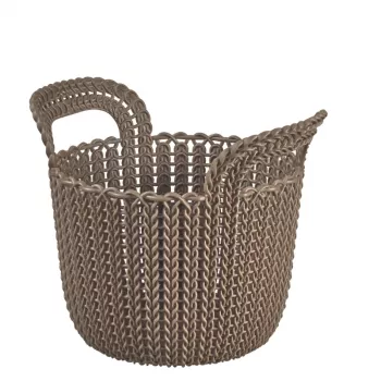 CURVER panier Knit XS rond 3 L 23x19x19 cm brun