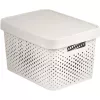 CURVER Recycled Infinity 17L boîte de rangement blanche 36x27x22cm