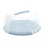 CURVER boîte de transport ronde pour gâteau Ø34,7x15,6cm bleue