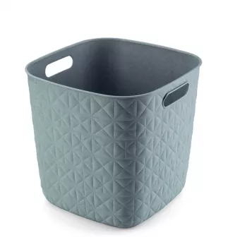 CURVER panier Softex Square 15 L bleu pétrole