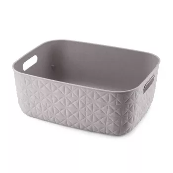 CURVER panier de rangement Softex M 12,5 L gris-brun 37,9x29,2x14,3 cm