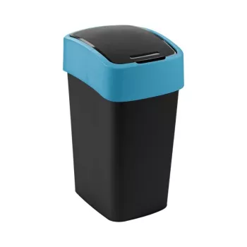 CURVER Flip Bin 25L poubelle Noir/Bleu
