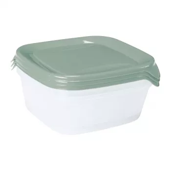 CURVER Fresh&Go ensemble de boîtes carrées 3 x 0,8 L Vert