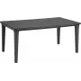 Keter Corfu Fiesta 6-Seater Garden Lounge Set with Dining Table, Graphite Grey