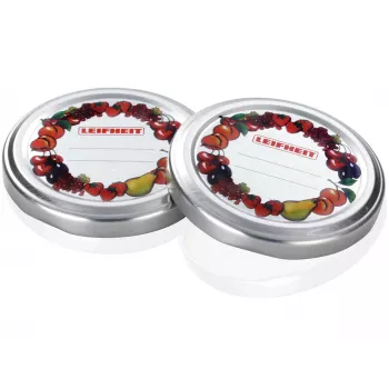 Couvercles pour bocaux LEIFHEIT 10 pièces Ø6,6 cm pour bocaux à bord arrondi Ø5,7 cm – couvercles hermétiques en plastique blanc