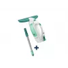 Nettoyeur de vitres électrique LEIFHEIT Dry&Clean avec manche Click System 43 cm, blanc/turquoise
