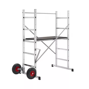 Échafaudage HAILO HobbyStep H3 acier 2x5 marches plateforme de travail pliable