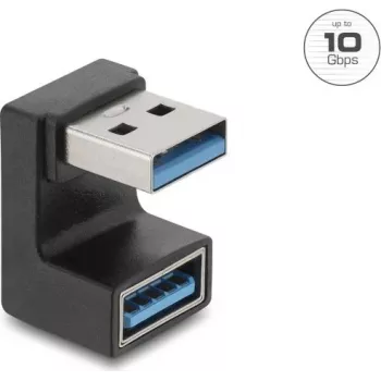 Delock adaptateur USB 10 Gbps Type-A mâle vers femelle en forme de U
