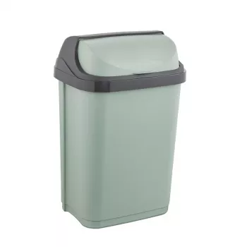 KEEEPER Rasmus poubelle 10L avec couvercle pivotant, vert