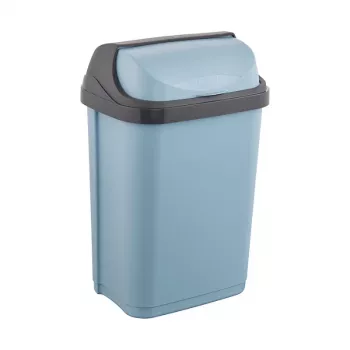 KEEEPER Rasmus poubelle 10L avec couvercle pivotant, bleu