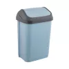 KEEEPER poubelle avec couvercle pivotant 25L Swantje 33,5x25,5x53,5cm bleu