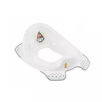 keeeper réducteur de toilettes avec fonction antidérapante Ewa Emoji Showtime, blanc, 30x40x15 cm