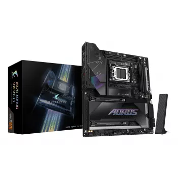 Carte mère Extended ATX X870 AORUS INFINITY AM5 GIGABYTE, DDR5, 3x M.2, Wi-Fi 7, 5GbE