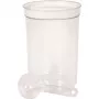 Curver Petlife Gamelle ronde pour animaux avec cuillère, 1,7 L, blanc