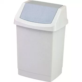 Curver Click-it Poubelle à pédale 15L gris