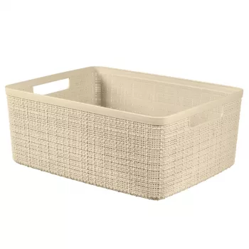 Curver Panier Jute M 12L 36x28x15cm crème