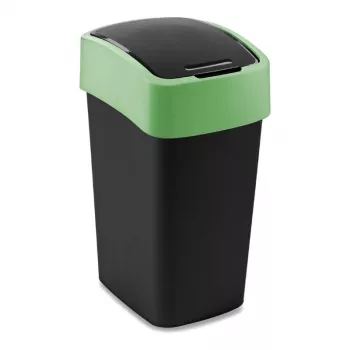 Curver Flip Bin Poubelle 25L noir/vert