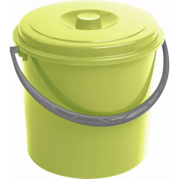 Seau avec couvercle 10L CURVER vert