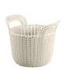 Panier Knit XS rond 3L CURVER blanc 23x19x19cm