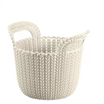 Panier Knit XS rond 3L CURVER blanc 23x19x19cm
