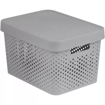 Boîte de rangement Curver Infinity Recycled 17L 36x27x22cm grise
