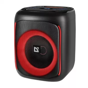 Enceinte Bluetooth Defender BOOMER 50 50W MP3/FM/SD/USB/AUX/TWS/LED/MIC Karaoké Noir