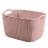 Curver Knit L Rectangular Storage Basket 19L 40x30x23 cm Pink