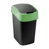 CURVER Flip Bin 9L Poubelle Noir/Vert
