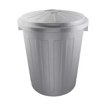 Poubelle Mats Maxi keeeper 50 L, Ø50 x 55 cm, argent