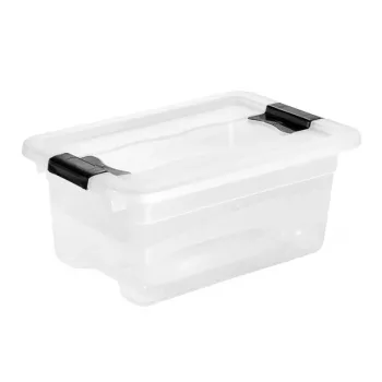 Boîte de rangement keeeper Crystalbox Cornelia avec couvercle, 4 L, 29,5 x 19,5 x 12,5 cm, transparente