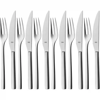 Ensemble de couteaux à steak Trend, 12 pièces, acier inoxydable SILIT
