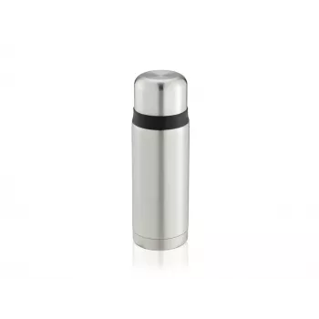 Bouteille isotherme LEIFHEIT Thermos Coco 0,75 L, acier inoxydable avec intérieur en verre, argent