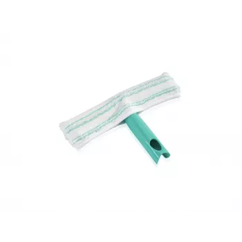 Raclette à vitres LEIFHEIT Window Washer M à main avec système Click, lame en caoutchouc 28 cm, poignée ergonomique antidérapante, blanc/vert