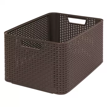 CURVER Box Style L boîte de rangement 43,6 x 32,6 x 23 cm brun foncé