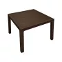 Keter Melody Quartet table de jardin marron table à manger extérieure rectangulaire pour 6 personnes