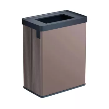CURVER poubelle rectangulaire métallisée Verto Recycle 54 L Pearl Pink
