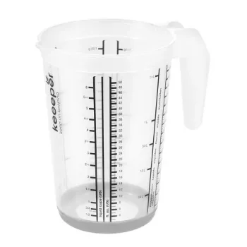 keeeper verre doseur avec fonction antidérapante 1,5L Massimo Ø13,5x19cm transparent/gris