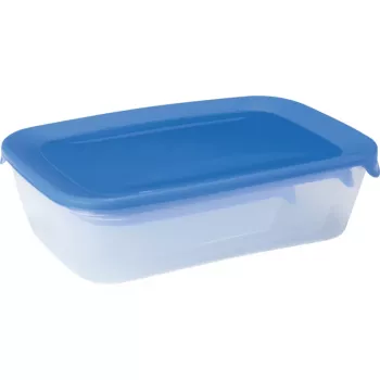 CURVER Fresh&Go Boîtes de conservation rectangulaires, lot de 3 (2L, 1L, 0,5L) bleu