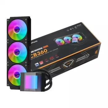 DarkFlash CB360 Watercooling AIO pour CPU 360mm ARGB - noir