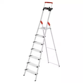 Escabeau domestique en aluminium HAILO L85 ComfortLine, 7 marches, 150 kg, EN 131