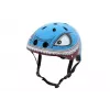 Casque de vélo enfant Hornit Shark avec éclairage LED, bleu/gris, 48-53 cm