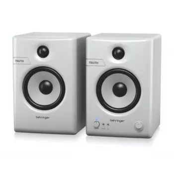 Moniteur de studio actif 2 voies Behringer TRUTH 5 BT-WH 5,25 pouces avec Bluetooth (blanc, paire)