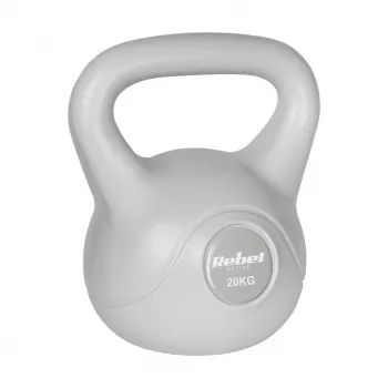 Kettlebell en bitume REBEL ACTIVE 20 kg gris