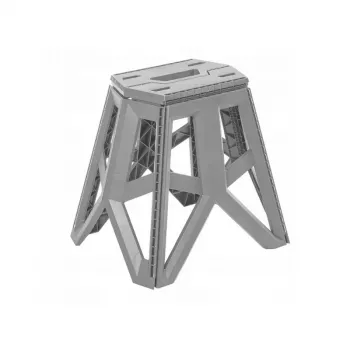 Chaise de camping pliable KEEEPER Tom, charge 120 kg, grise