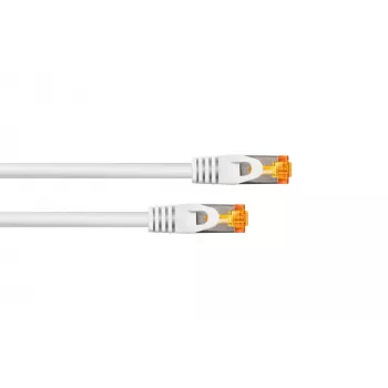 KABELMEISTER câble patch RJ45 Cat.7 S/FTP, TPE, sans halogène, blanc, 10m