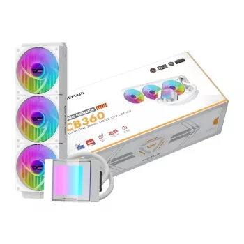 Ventilateur processeur liquide AIO Darkflash CB360 White 360 mm ARGB