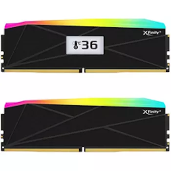 Kit de mémoire pour ordinateur de bureau V-Color Manta XFinity+ aRGB 32 Go (2 x 16 Go) DDR5-6400 CL32, Intel XMP 3.0 / AMD EXPO, noir